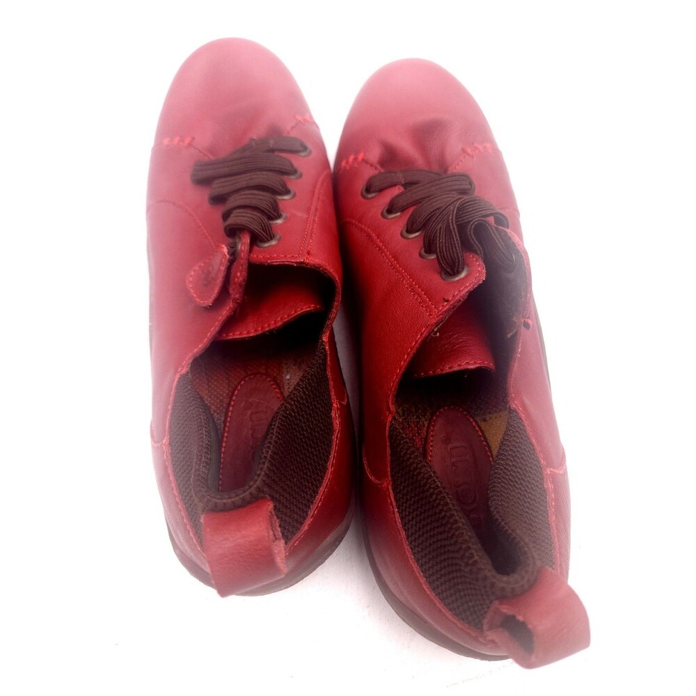 Born Althea D11605 Red Leather Woman's Shoes Size 9.5 M - Picture 7 of 10
